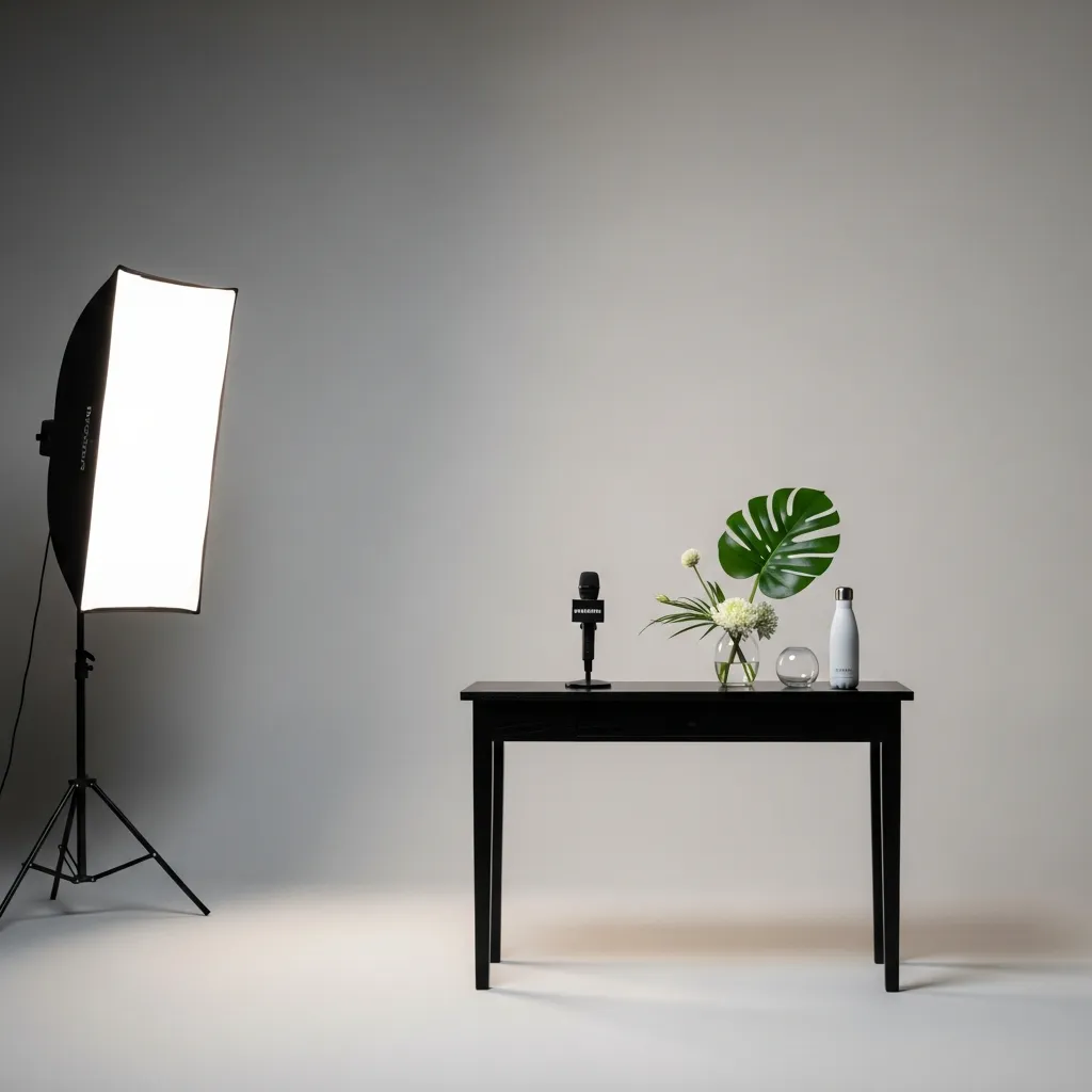 Kokousvalokuvausvyöhyke minimalistisella tyylillä
